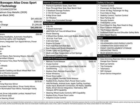 Used 2022 Volkswagen Atlas Cross Sport SE image 40