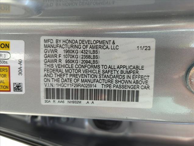 Certified 2024 Honda Accord LX image 23