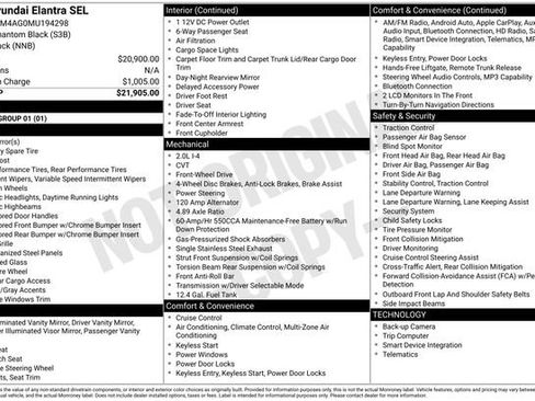 Used 2021 Hyundai Elantra SEL FWD image 36
