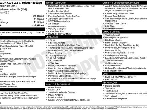 New 2025 MAZDA CX-5 AWD 2.5 S image 35
