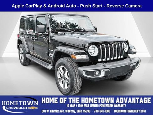 Used 2021 Jeep Wrangler Unlimited Sahara AWD/4WD image 1