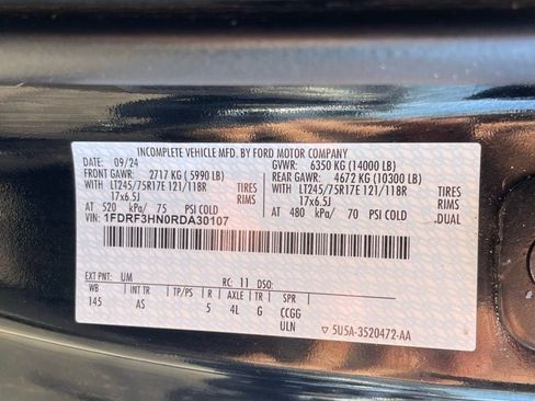 Used 2024 Ford F350 XL w/ Snow Plow Prep Package AWD/4WD image 15