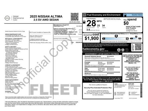 Certified 2025 Nissan Altima 2.5 SV AWD/4WD image 3