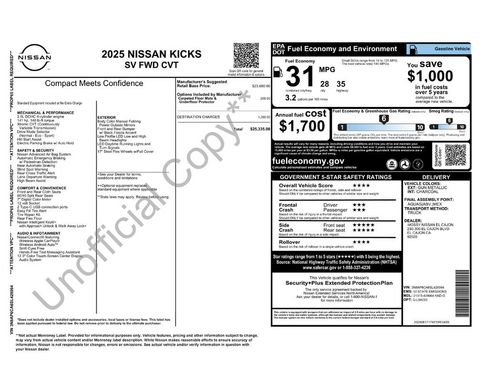Used 2025 Nissan Kicks SV image 45