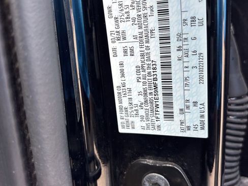 Used 2021 Ford F150 Lariat w/ Equipment Group 502A High image 50