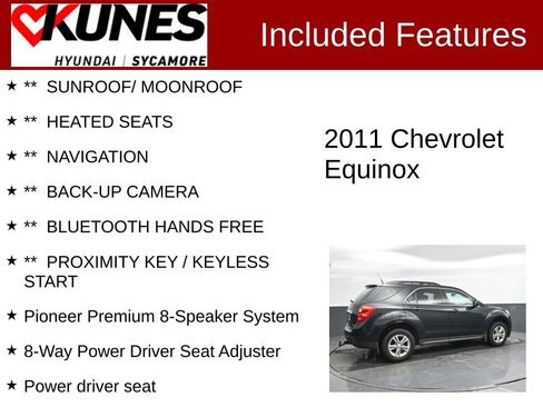 Used 2011 Chevrolet Equinox LT w/ LPO, Protection Package image 2