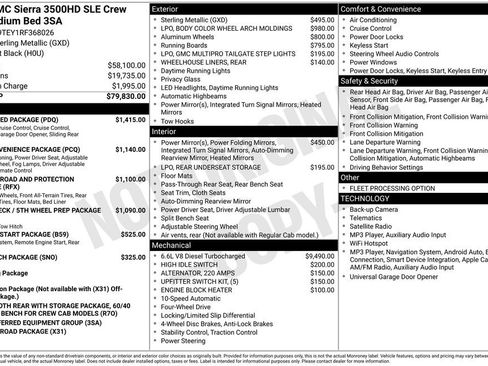 Certified 2024 GMC Sierra 3500 SLE w/ Preferred Package AWD/4WD image 10