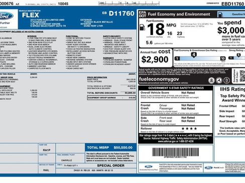 Used 2014 Ford Flex Limited w/ Equipment Group 303A AWD/4WD image 9