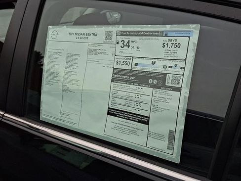 New 2025 Nissan Sentra SV image 3