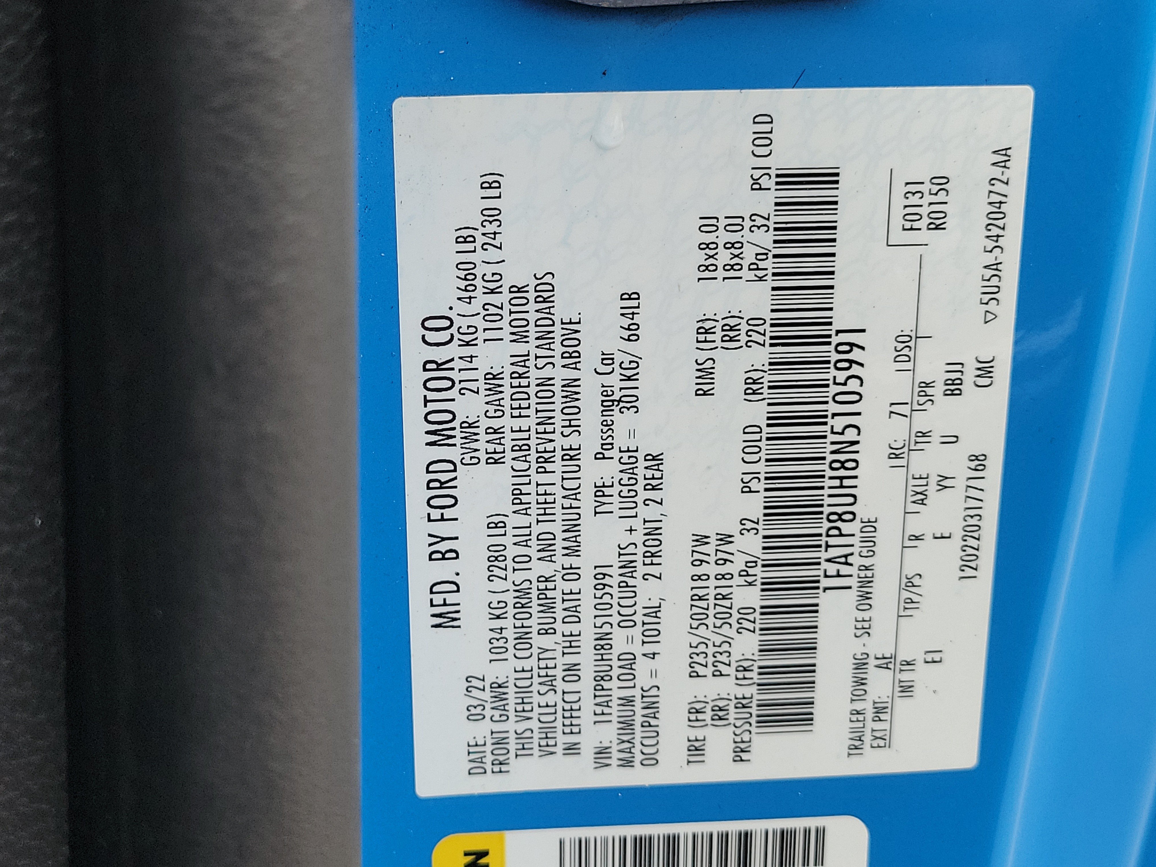 Used 2022 Ford Mustang Premium RWD image 28