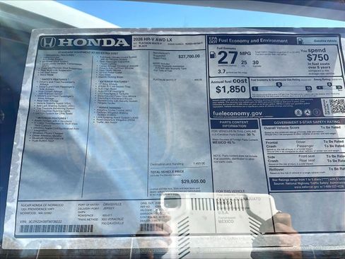 New 2026 Honda HR-V LX image 18