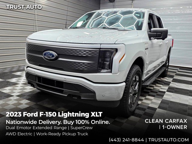 Used 2023 Ford F150 Lightning XLT w/ Equipment Group 312A High AWD/4WD image 46