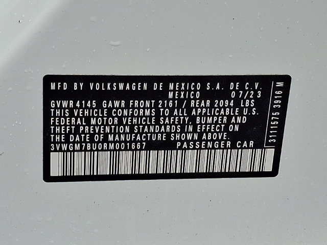 Certified 2024 Volkswagen Jetta SEL FWD image 27