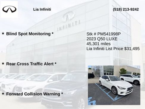 Certified 2023 INFINITI Q50 Luxe AWD/4WD image 20