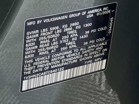 New 2026 Volkswagen Atlas SE AWD/4WD image 34
