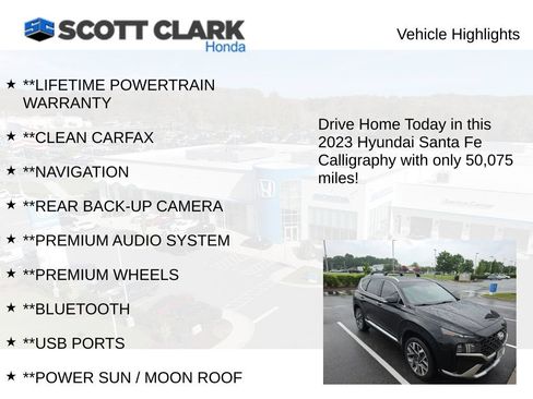 Used 2023 Hyundai Santa Fe Calligraphy AWD/4WD image 4