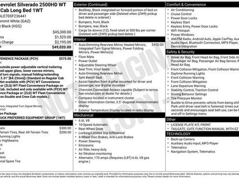 New 2025 Chevrolet Silverado 2500 W/T w/ WT Convenience Package image 6