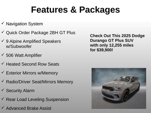 Used 2025 Dodge Durango GT AWD/4WD image 4