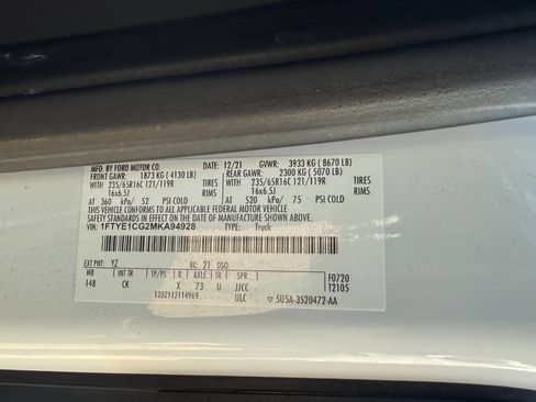 Used 2021 Ford Transit 150 Medium Roof w/ Interior Upgrade Package RWD image 29