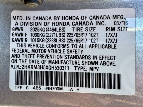 Used 2016 Honda CR-V EX image 26