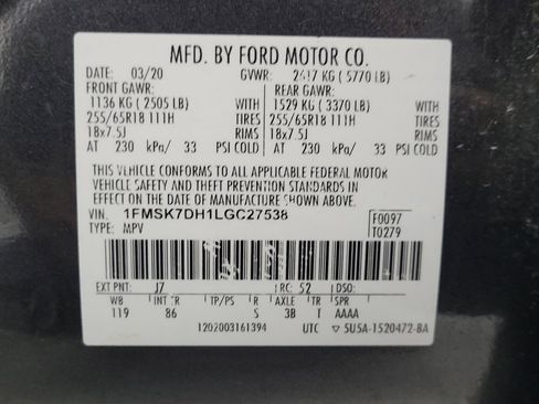 Used 2020 Ford Explorer XLT RWD image 33