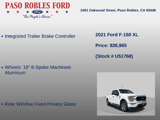 Used 2021 Ford F150 XL w/ Equipment Group 101A High AWD/4WD image 24