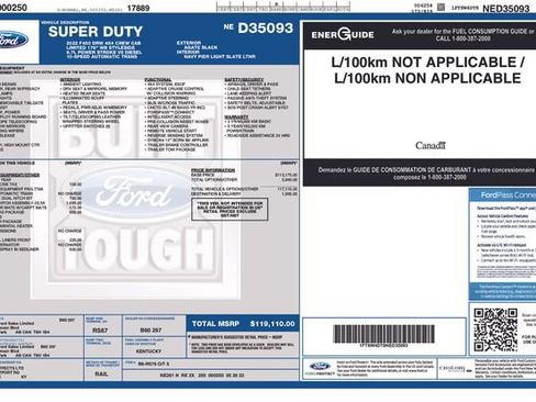 Certified 2022 Ford F450 Limited w/ FX4 Off-Road Package AWD/4WD image 51