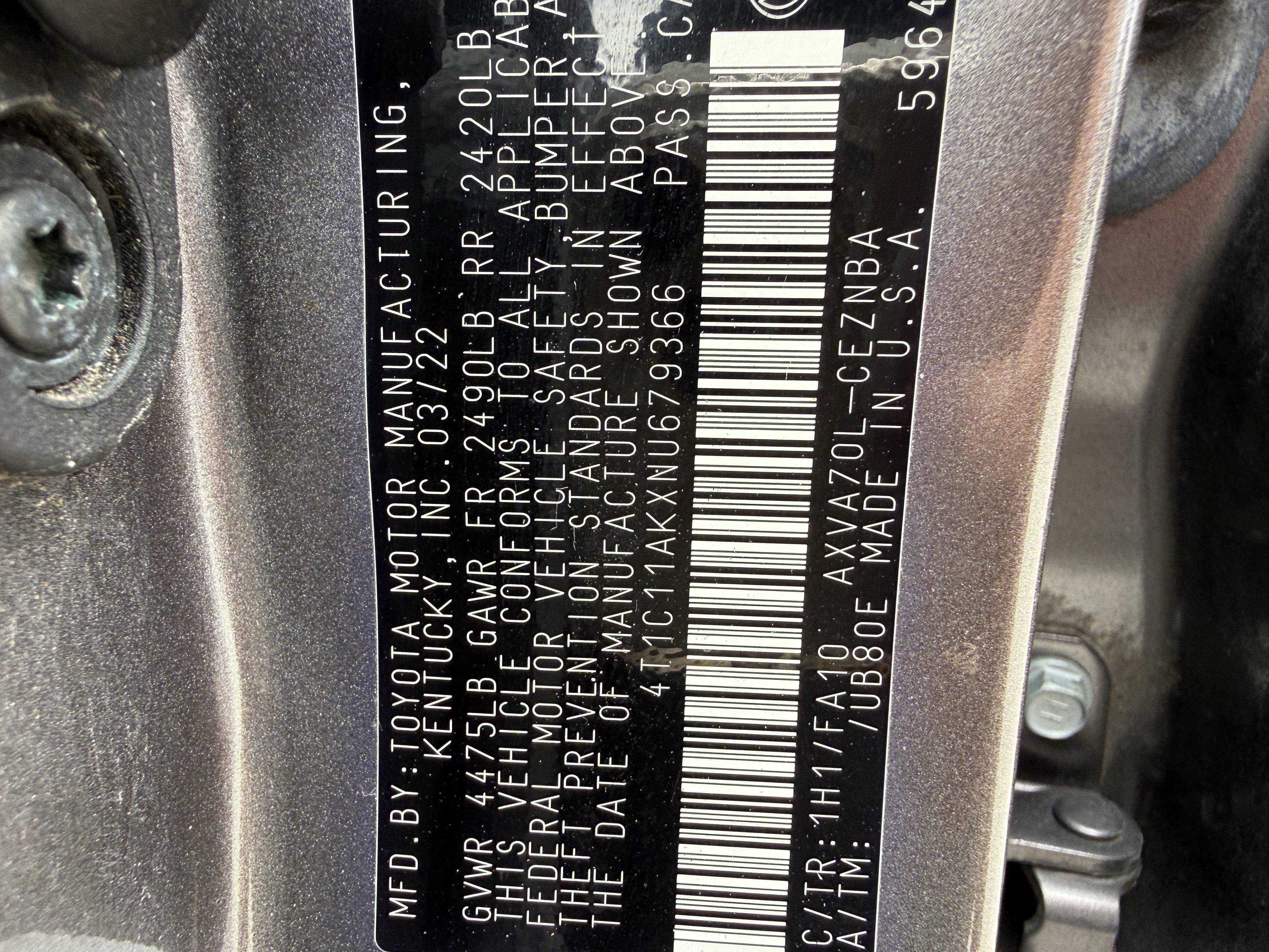 Used 2022 Toyota Camry LE FWD image 33