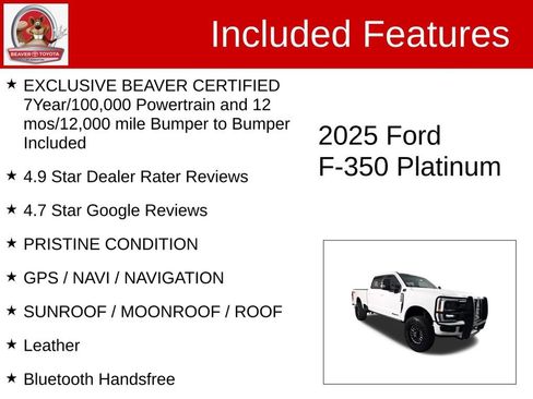 Used 2025 Ford F350 Platinum w/ FX4 Off-Road Package image 4