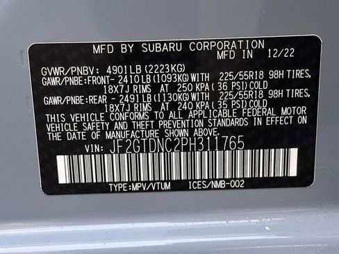 Used 2023 Subaru Crosstrek Hybrid w/ Moonroof Package w/Navigation image 35