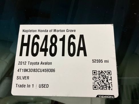 Used 2012 Toyota Avalon Limited image 34