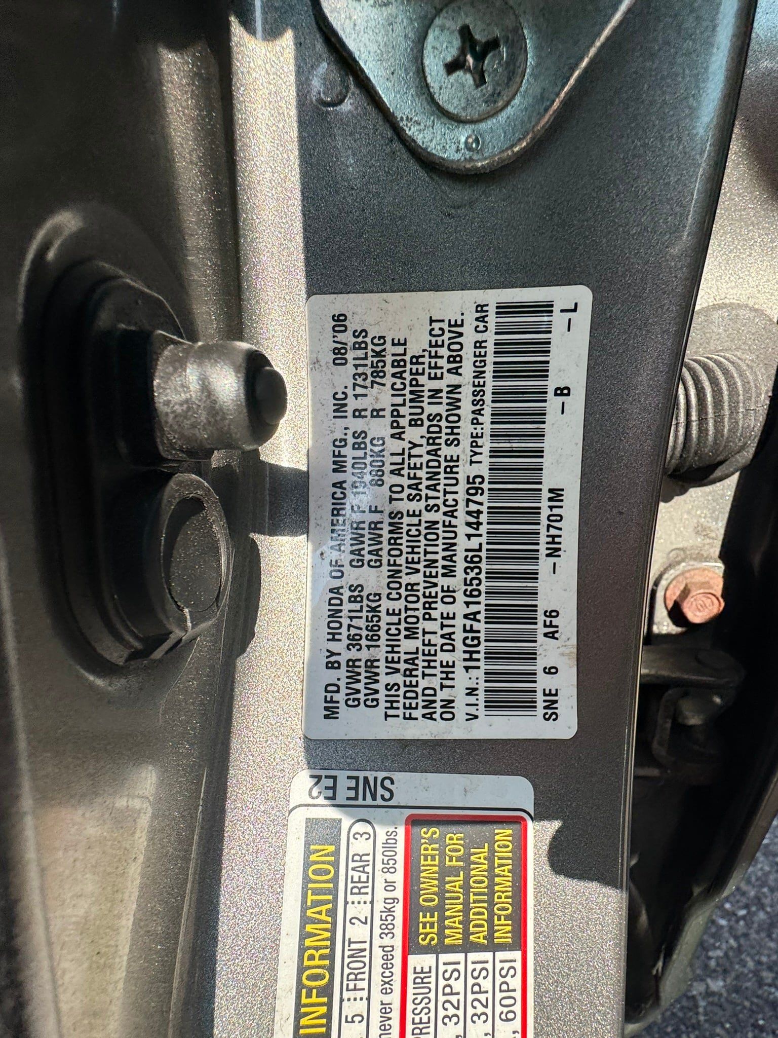 Used 2006 Honda Civic LX image 17