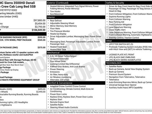 New 2026 GMC Sierra 3500 Denali Ultimate w/ LPO, Black Badging Package AWD/4WD image 47