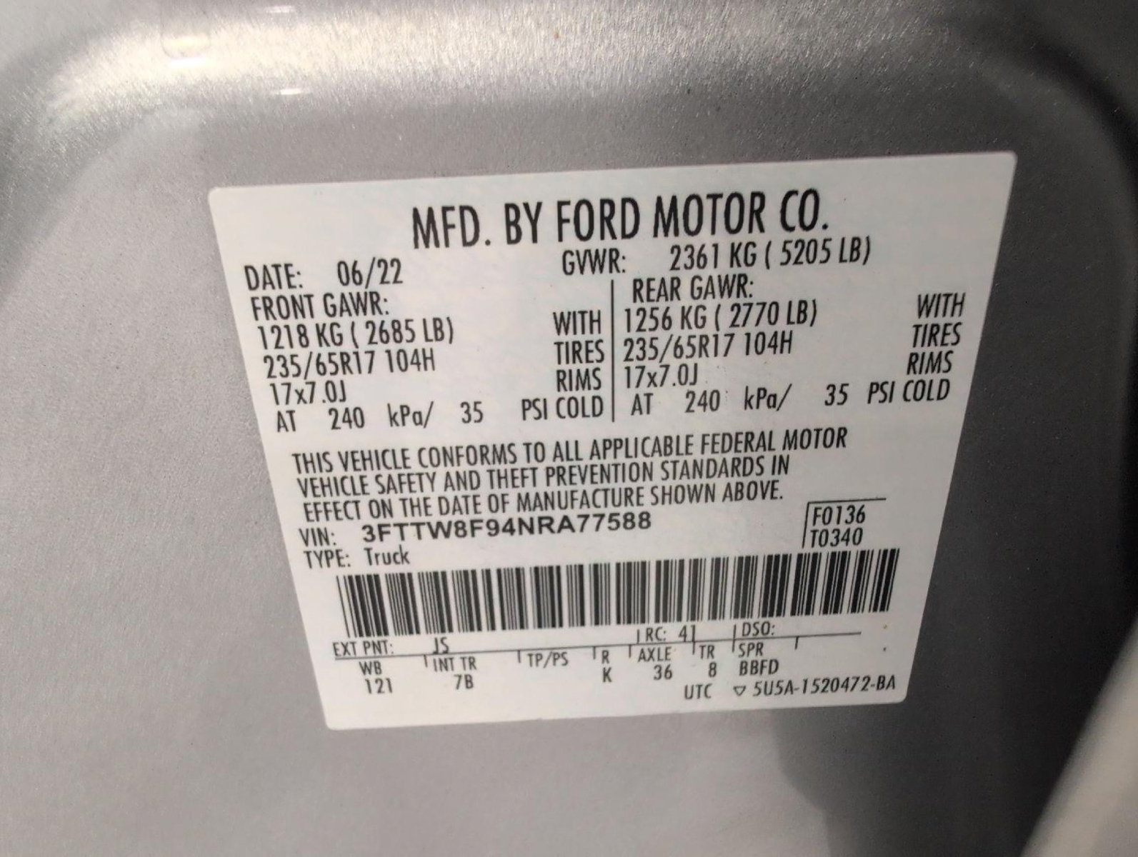 Certified 2022 Ford Maverick XLT w/ Equipment Group 300A Standard AWD/4WD image 28
