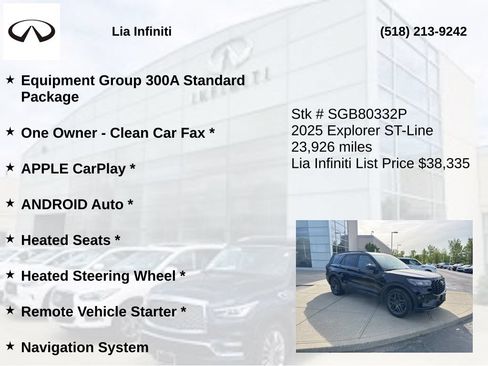 Used 2025 Ford Explorer ST-Line w/ ST-Line Street Pack AWD/4WD image 10