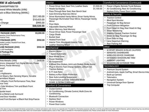 Used 2023 BMW i4 eDrive40 w/ M Sport Package image 30