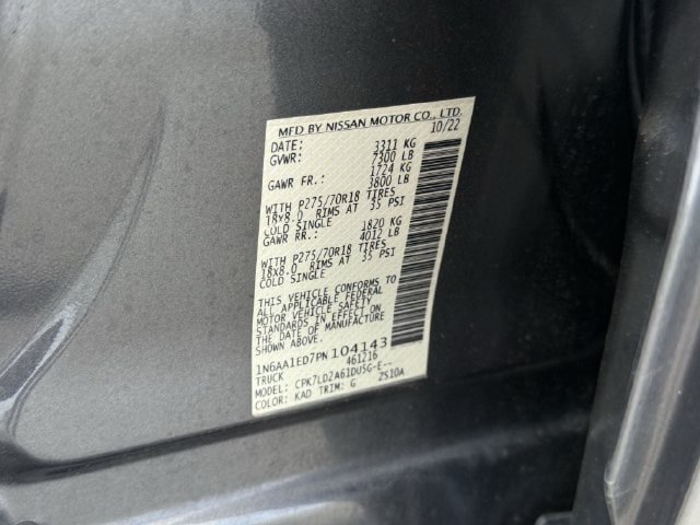Used 2023 Nissan Titan PRO-4X w/ Pro-4x Convenience Package AWD/4WD image 36