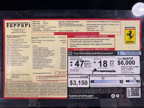 Used 2024 Ferrari 296 GTB image 35