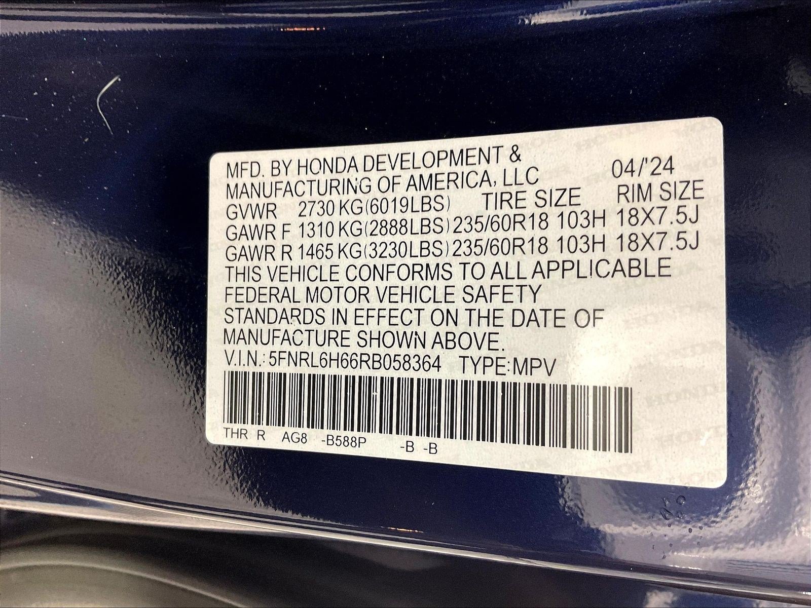Used 2024 Honda Odyssey EX-L image 19