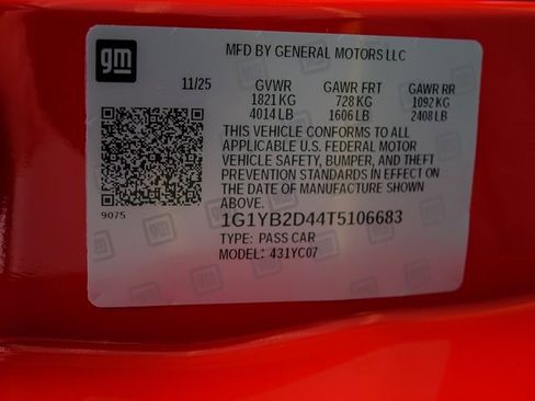 New 2026 Chevrolet Corvette Stingray Preferred Cpe w/ 2LT image 25