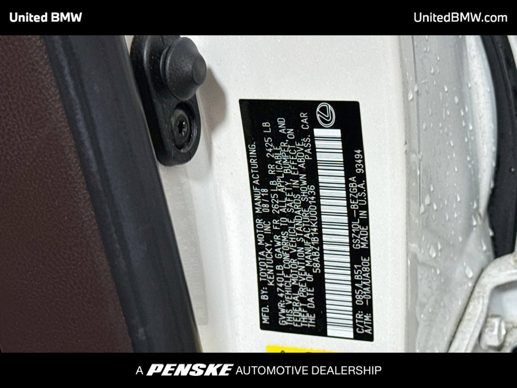 Used 2019 Lexus ES 350 w/ Accessory Package 2 FWD image 22