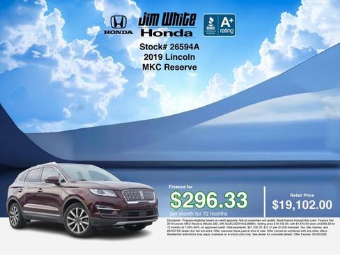Used 2019 Lincoln MKC Reserve w/ MKC Climate Package AWD/4WD image 3