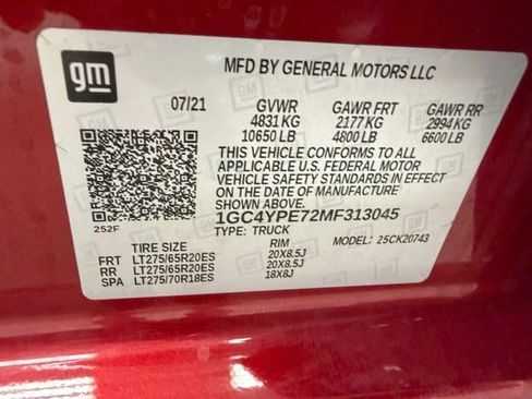 Certified 2021 Chevrolet Silverado 2500 LTZ AWD/4WD image 21