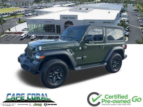 Certified 2020 Jeep Wrangler Sport AWD/4WD image 1
