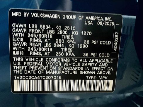 New 2026 Volkswagen Atlas Cross Sport SE image 19