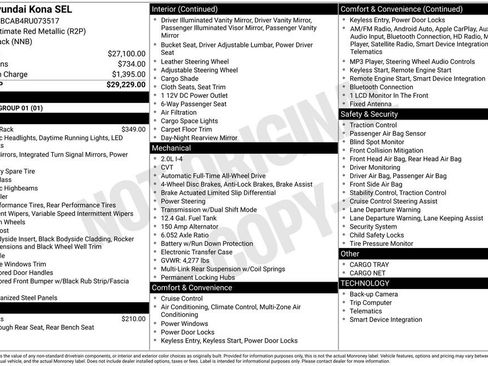 Certified 2024 Hyundai Kona SEL AWD/4WD image 24