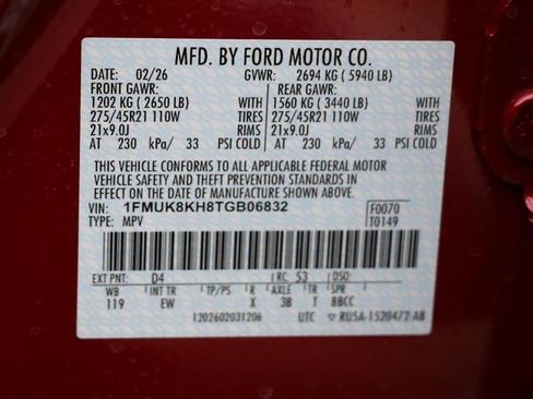 New 2026 Ford Explorer ST-Line w/ ST-Line Street Pack image 32