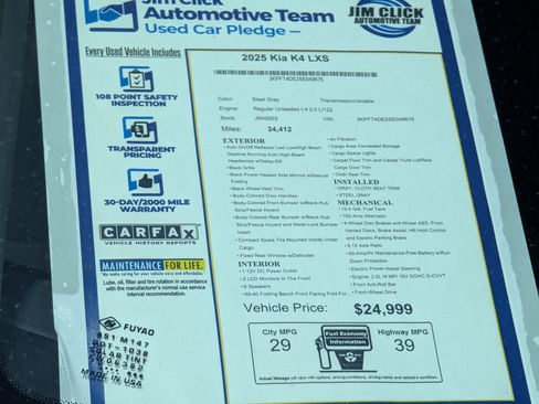 Used 2025 Kia K4 FWD image 13