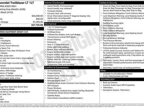 Used 2025 Chevrolet TrailBlazer LT AWD/4WD image 38
