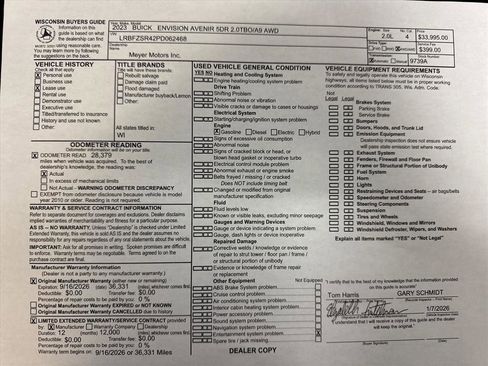 Certified 2023 Buick Envision Avenir image 30